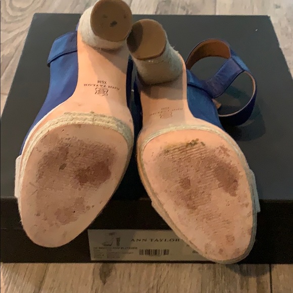 Ann Taylor Briston peep platform, sz 7.5 - Picture 9 of 13